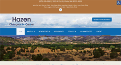 Desktop Screenshot of hazenchiropractor.com