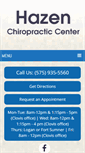 Mobile Screenshot of hazenchiropractor.com